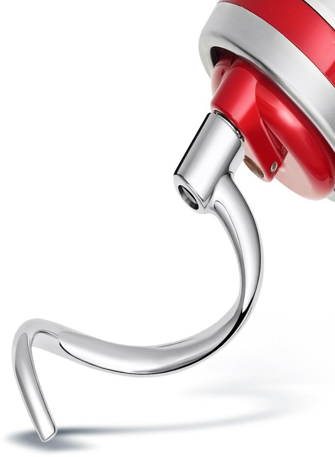 ANONEMOTO Stainless Steel Kitchen Spiral Dough Hook Attachments for 4.5-5QT Tilt-Head Stand Mixers, Kitchen-Aid Mixer Dough Hook for KSM5,K45,K45SS,KN15,KDM90, KSM45, KSM75, KSM85, KSM88 - Image 1